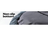 i.Pet Pet Bed Dog Cat 110cm Calming Extra Large Soft Plush Dark Grey PET-BED-D110-DKGR