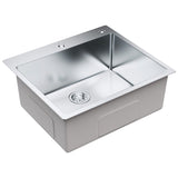 VEVOR Kitchen Sink, 304 Stainless Steel Drop-In Sinks, Top Mount Single Bowl Basin with V952-QRSSCTSPDCY253LEUV0