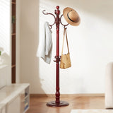 VEVOR Freestanding Coat Rack Wooden Coat Tree with Stable Large Base & 11 Hooks V952-YMJWGSSMMCP06LWN1001V0