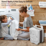 Laundry Basket - Folding Laundry Basket - Wall Shelf - Bath Shelf - Bathroom Rack - Rack V1189-WXF-260203-00303