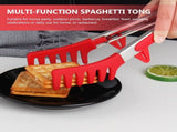 Ergonomic Red Food Tong for Home Use, and Easy to Clean, 2Pcs V1369-AZ3-W-17461