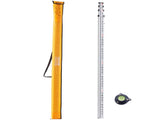Aluminum Grade Rod, 14-Feet/8ths 4 Sections Telescopic Measuring Rod, Double-Sided Scale 1/8in V952-YZCLG14YCFEEVMVL0V0