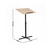 Artiss Floor Podium Stand 78-127CM Height Adjustable Portable Laptop Desk LPS-HY03-118-WD