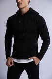 HARD HITTERS SLIM FIT TERRY HOODIE BLACK X-LARGE V697-SLIM-FIT-TERRY-HOODIE-BLACK-X-LARGE