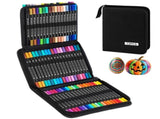 72-Pack Washable Double-Ended Watercolor Pens for Creative Painting, with 144 Tips V1188-MS-325-0290