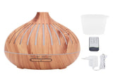 Essential Oil Diffuser Humidifier with Colorful Lights Wood Grain Quiet Remote Control Auto Shut Off V1294-YM0901-3113240306311