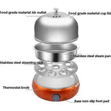 9-Egg Stainless Steel Electric Cooker, Auto Shut-Off, Green V1263-JX-4953