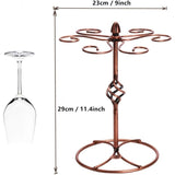 1Pc Wine Glass Rack, Stemware Holder With Wine Glass Drying Racks Holds 6 Wine Glasses V1188-MS-227-1079