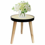 Round Rattan top 3 Legged Potplant Stand / Side Table 34cm V637-68100TBL