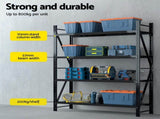 Giantz 2.4Mx2M Warehouse Shelving Garage Rack WR-F-20246-200BK-ABC