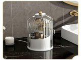 Rotating Birdcage Multi-use Storage Caddy, Dustproof Divided Organiser for Cosmetics, Cutlery, V1221-XM-LB5317-ZS182