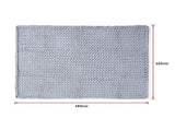 Hand Knitted Chunky Blanket Thick Acrylic Yarn Blanket Home Decor Throw Rug - Grey V63-834771