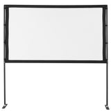 Projector Screen with Stand, 80 Inch 160&deg Wide Angle Indoor Outdoor Projection Screen, 169 4K HD V952-ZJSTYPMEKPJZC0SR9001V0