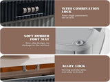 Lockable storage box - 9L lockable pillbox double combination lock - Waterproof lockable box V1188-MS-313-0478