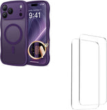 Magnetic for iPhone 17 Pro Case with 2X Screen Protectors, Deep Purple V1259-CASE-IP17P-2XSP-DP