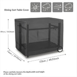 Outdoor Prep Table Cover with Split Zipper, Waterproof Stainless Steel & Work for Patio V1370-AZ4-18640