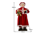 Christabelle Large 1.5m Musical Animated Mrs Claus Christmas Decoration with Candle Ornament 112_NK112