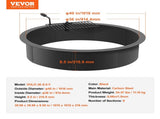 Fire Pit Ring, Fire Pit Insert with Barbecue Fire Ring, 40-In Outer/36-In Inner Diameter, 8.5in V952-DKJHH36INCH1VUWF9V0