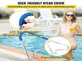 Pool Rail 39x32 Pool Railing 304 Stainless Steel 250LBS Load Capacity Silver Rustproof Pool Handrail V952-BXGYCFS3W39X32YC1V0
