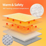 Electric Heated Foot Warmer - Heating Foot Warmer for Men & Women, Feet Warmer with 6 Temperature V1107-742-23057