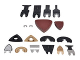 81Pcs/Set Oscillating Saw Blades Kit High Carbon Steel Multitool Blade Quick Release Cutting Tool V1294-YM0901-3111210263211