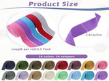 Vin Beauty 16 Rolls Cotton Webbing Strap 1 Inch Wide 3.3 Yard Polyester Webbing Straps for Bag V1258-DP02-C-747