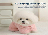 LGCASL 2026 New Puppy Bathrobe with Hood, Bathrobe Absorbent Towel for Smalls Fast Drying V1189-LWWAL-20260325-02734