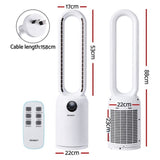Devanti 2in1 Bladeless Fan Air Purification W/ Remote 88cm TF-RC-308L-WH