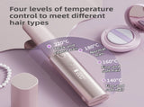 Coffee 2-in-1 Wireless Hair Styler with 4 Temperature Settings, Dual Anti-Scalding & Cap - 3D V888-ELOSUNG45371