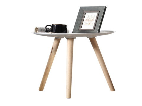 Levede Side Table Coffee Bedside End White CH1036-40X40-WH_NZ