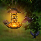 Bird Feeders for Outdoors Solar Led Iron Metal Bird Feeder Hanging Lamp V1370-AZ4-19694