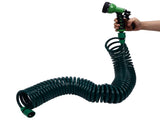 Coil Garden Water Hose 15m/49.2ft EVA 7 Modes Garden Telescopic Spring Tube for Watering Plants V1294-YM0523-3111220080211
