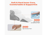 Wedge Pillow for Sleeping, 4 Pcs Adjustable Orthopedic Bed Wedge Set, Support Leg Neck Shoulder, V952-XXZKDJXXZ4JTN08JX001V0