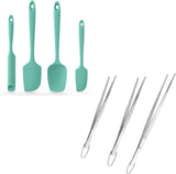 600F Heat Resistant Silicone Spatulas Kitchen Cooking Mixing Utensils and V1258-DP02-C-370