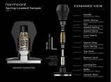 Coffee Tamper V4.1 with Click Sound Feedback, Spring Loaded Flat Base Tamper, Anodized Aluminum V1237-ZY00B0DQRCHC7S