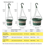 Garden Hanging Pot Plastic Hanging Flower Pot Plant Hanger with Hook V1294-YM0718-10171289