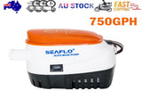 SEAFLO 12V 750GPH Automatic Bilge Pump Marine Boat Auto Submersible Pump V201-SFLO0750OR8AUA