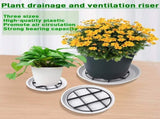 Plant Saucer Drainage Rack Stand,Tutuviw 21Pcs 3 Size Flower Pot Level Feet Elevator Support V1189-WXFWAL-20260319-00509