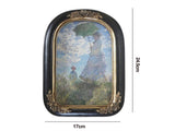 French Vintage Picture Frame Carving Flower Elegant Victorian Resin High Clarity Glass Wall Hanging V1263-JX-2599