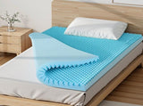 Giselle 8cm Memory Foam Mattress Topper Gel Egg Crate Foam Bamboo Single MATTRESS-TOP-EC-BAM-8-S