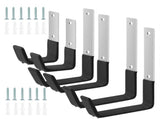 6Pcs Garage Utility Hook Wall Mount Bicycle Hook Stand 50lbs Support Capacity Anti-Slip Coating V1308-DSZKI-962