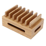 Storage Box Storage Box, Portable Charging Holder Stand Multifunction Cell Phone Dock Wooden for V1369-AZ3-W-16016