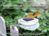 Solar Powered Fence Light with Durable ABSPC Housing, Monocrystalline Silicon Panel, and Adjustable V1341-ZY-RJFFUZE8-16PCS-BLACKHOUSINGCOOLWHITELIGHT