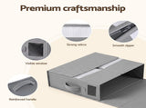 Artiss Bed Sheet Organisers Box Set 8Pcs Storage King Size Bedding Foldable Grey BSO-DIY-PAP01-GYX8
