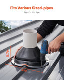 VEVOR 2 Pcs Metal Roof Pipe Flashing Boots Fit 150-280 mm Pipe High Temp EDPM V952-WDGDTGHSEDPMXQLFSV0