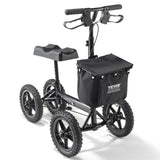 Folding Knee Scooter, Aluminum Steerable Knee Walker with Height-Adjustable Handlebar & Knee Pad, V952-XGZXQCQLBDJZ6X9I8V0