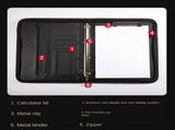 Zippered Portfolio Organizer, Leather Padfolio Binder, Professional Business Binder, Organizer for V1189-WXFWAL-20260319-01465