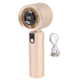 Handheld Travel Fan Colorful Ambiance Lights High Speed Low Noise Portable Handheld Fan for Outdoor V1294-YM0901-3113250069811