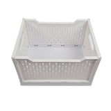 Foldable Plastic Baskets Stackable Multifunction Portable Hollow Plastic Storage Crates Organizer V1294-YM0901-3117240230911