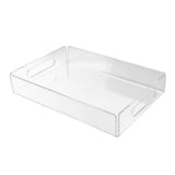 Acrylic Fruit Towel Tray Lightweight Breakfast Cheese Serving Tray with Handles for KTV Hotel V1294-YM0714-3118210235911